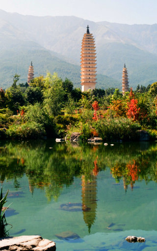 Les 3 Pagodes de Dali, Yunnan, Chine